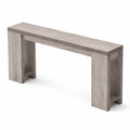 Console en bois composite Gris clair 120cm