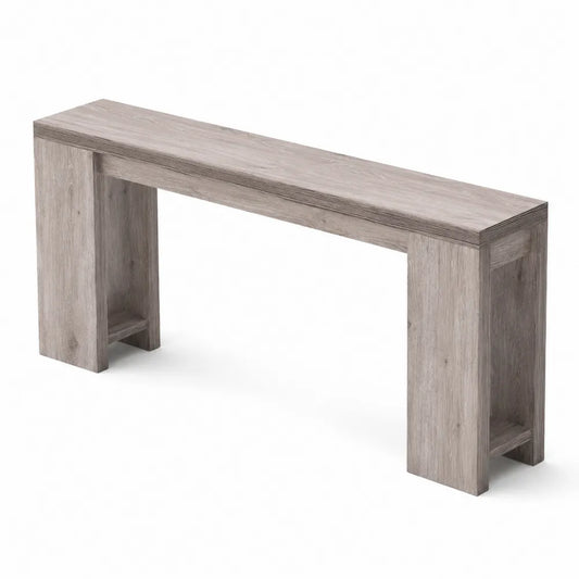 Console en bois composite Gris clair 120cm