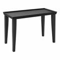 Console en métal noir 120 cm x 60 cm x 75 cm