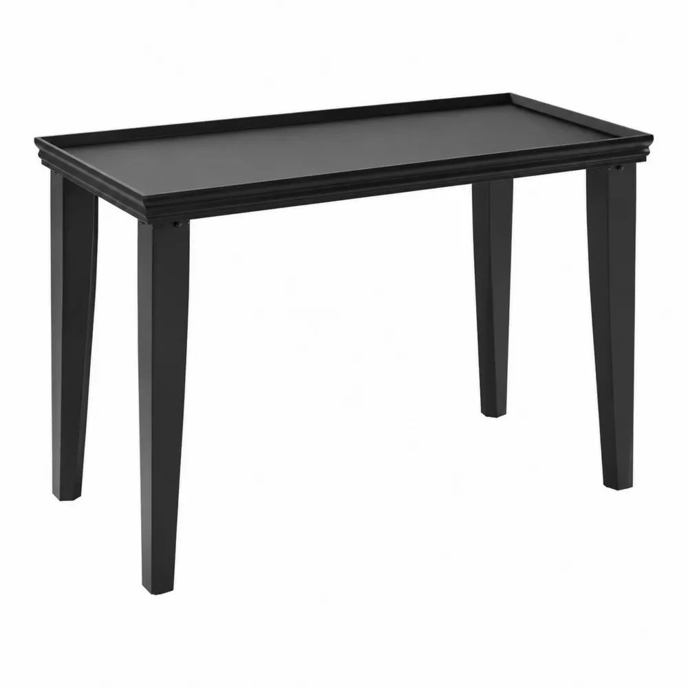 Console en métal noir 120 cm x 60 cm x 75 cm