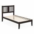 Lit simple en bois noir 90x190 cm